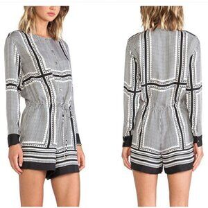 Rachel Zoe 100% Silk Phoebe Romper NEW WITH TAGS SIZE 2